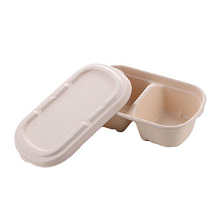 100% Compostable Take Out Food Containers with Lids