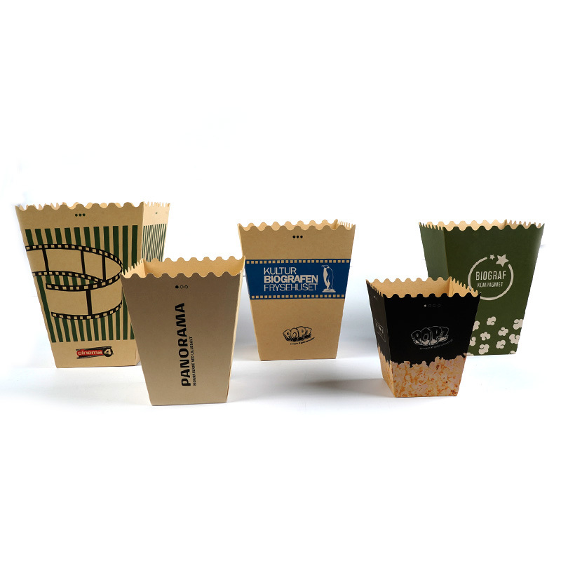Bamboo Pulp Paper Popcorn Boxes